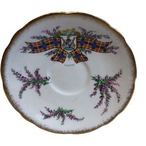 Vintage Royal Stafford Collection Tartan Series Saucer  Fraser England Tea